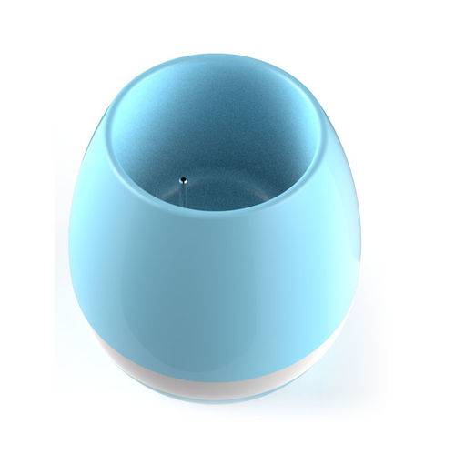 Vaso de Planta Abajur Musical Bluetooth Smart Music Flowerpot Azul