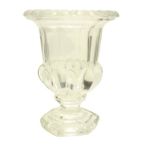 Vaso de Vidro Cristal Transparente 15cm
