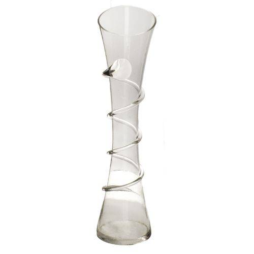Vaso de Vidro Decorativo Transparente 0156