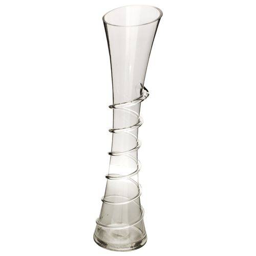 Vaso de Vidro Decorativo Transparente 0162