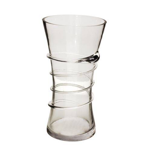 Vaso de Vidro Decorativo Transparente 0161