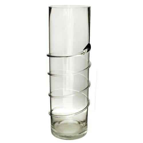Vaso de Vidro Decorativo Transparente 0138