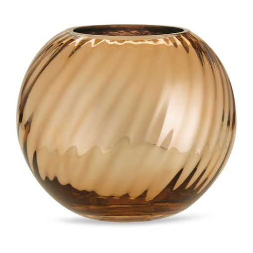 Vaso de Vidro Dourado 16,5cm Leena 9305 Mart