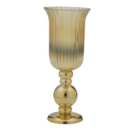 Vaso de Vidro Dourado Style 47cm Espressione