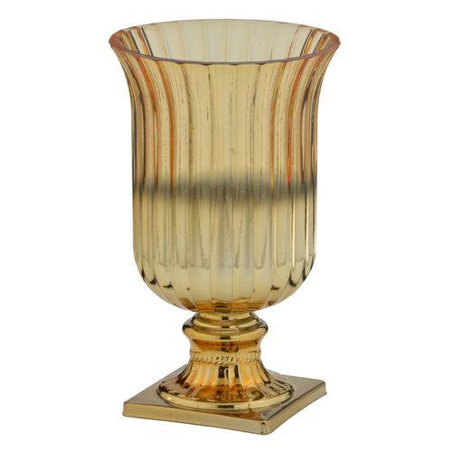 Vaso de Vidro Dourado Style 25cm Espressione