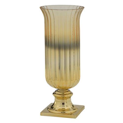 Vaso de Vidro Dourado Style 36cm Espressione