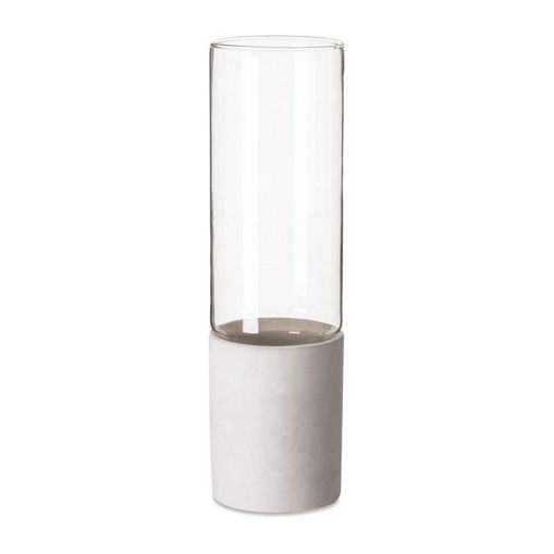 Vaso de Vidro e Cimento Pure 25,5cm 9478 Mart
