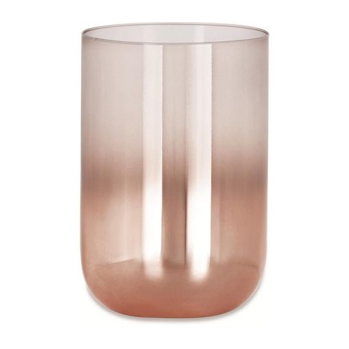 Vaso de Vidro Rosé 20cm Degradê Jimmy Mart