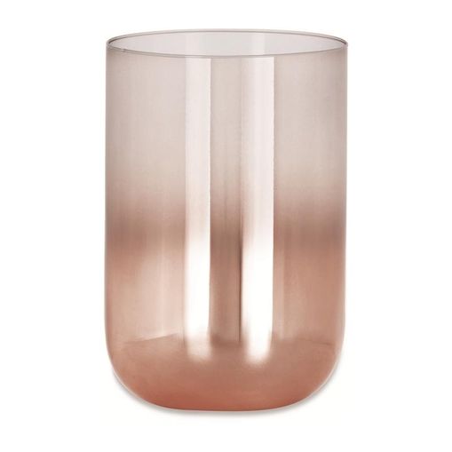 Vaso de Vidro Rosé 15cm Degradê Jimmy Mart