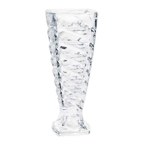 Vaso de Vidro Sodo-Cálcico com Titanio Facet com Pé 37,5cm