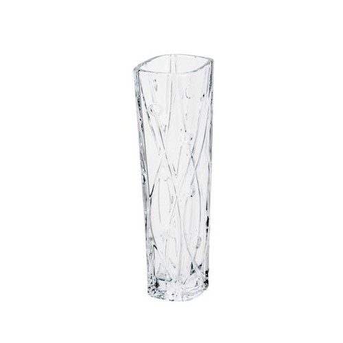 Vaso de Vidro Sodo-Cálcico com Titanio Slim Labyrinth 25,5cm