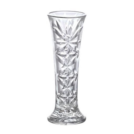 Vaso de Vidro Transparente 15cm Pétalas Prestige