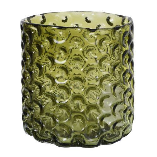 Vaso de Vidro Verde Confete 18cm Concepts Life
