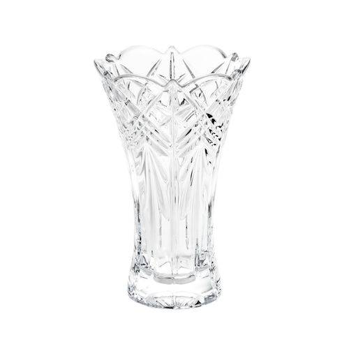 Vaso Decorativo 20,5cm Cristal Ecológico Acinturado Taurus Bohemia - R5517
