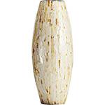 Vaso Decorativo Abaulado Mop Bon Goumert Bege - (42x14x14cm)