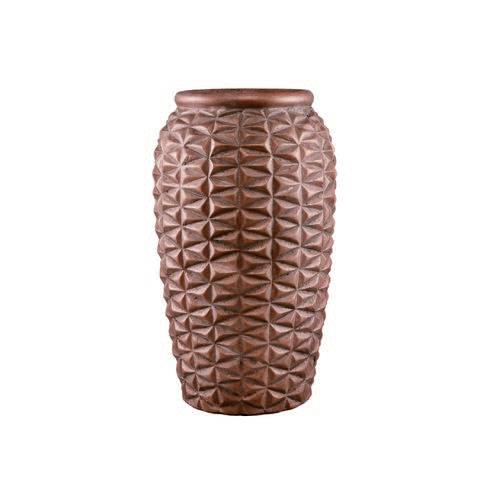 Vaso Decorativo Cerâmica Cobre 20x33,5x20cm