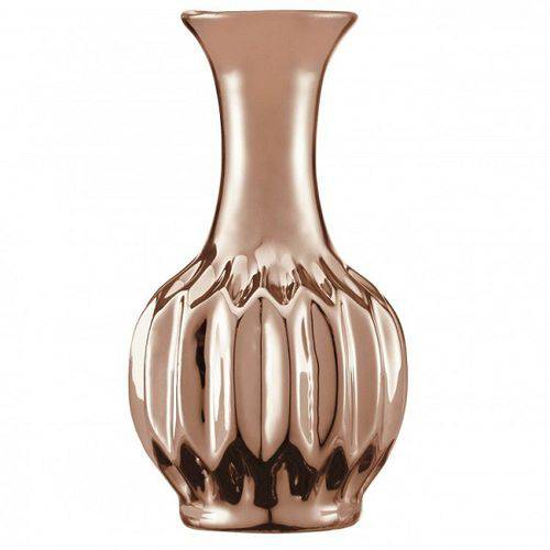 Vaso Decorativo Cerâmica Cobre 6,5x12,5cm 5639