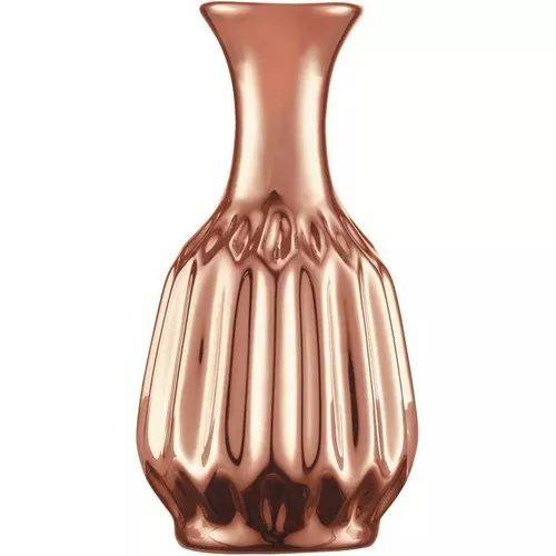 Vaso Decorativo Cerâmica Cobre 7x13cm 5642