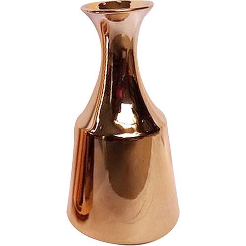 Vaso Decorativo Cerâmica Jug Bottle Pequeno Urban Dourado - 24,8x12,5x12,5cm