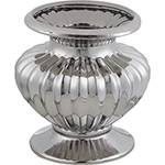 Vaso Decorativo Cerâmica Prestige Prata - 23,3x24x19,7cm