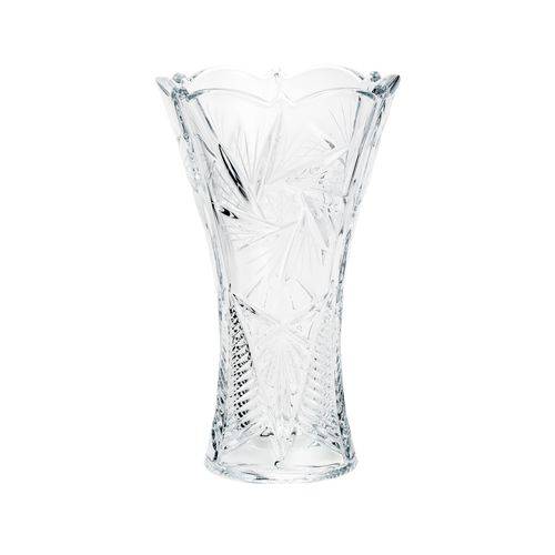 Vaso Decorativo Cristal Ecológico 20.5cm Pinwheel Luxo Bohemia