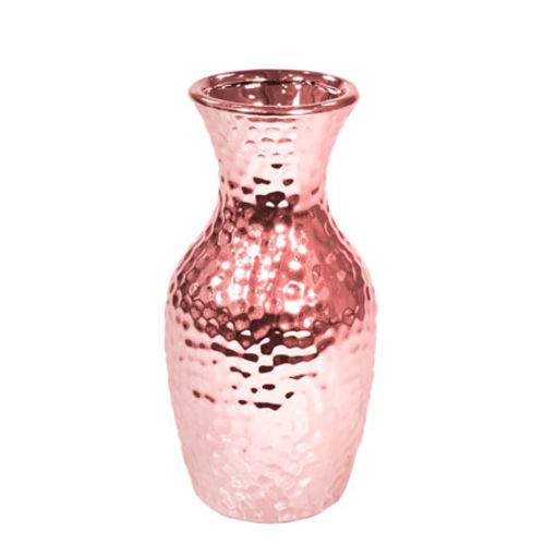 Vaso Decorativo de Cerâmica Cobre 16,5 Cm