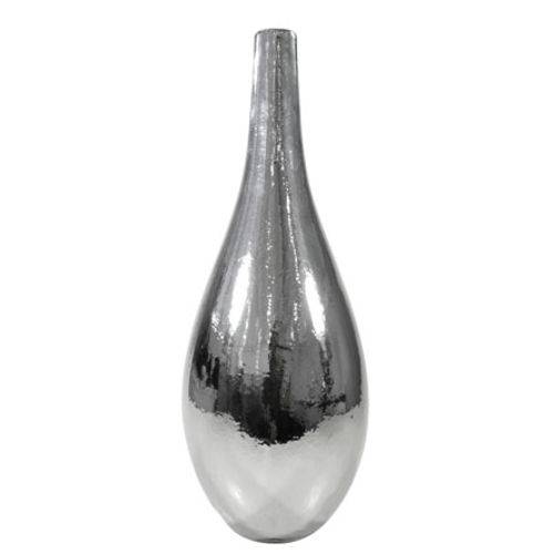 Vaso Decorativo de Cerâmica Prata 45 Cm