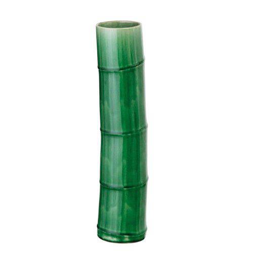 Vaso Decorativo em Cerâmica Bambu Verde 41cm - Mart