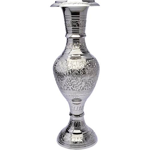 Vaso Decorativo Kashmiri Prestige Branco - 30cm