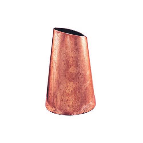 Vaso Decorativo Metal Cobre 14X19,5X14Cm