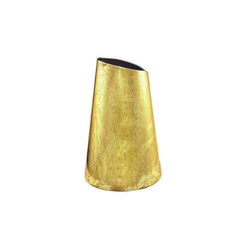 Vaso Decorativo Metal Dourado 11x15,5x11cm