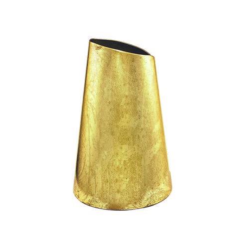 Vaso Decorativo Metal Dourado 17x26x17cm
