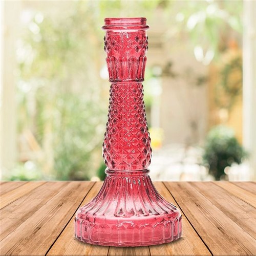 Vaso Decorativo Pietra Vermelho Vermelho