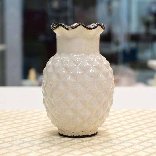 Vaso em Cerâmica em Formato de Abacaxi 15 Cm 53307