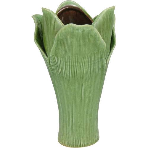 Vaso em Cerâmica Foglio Verde 28cm - Home&Co