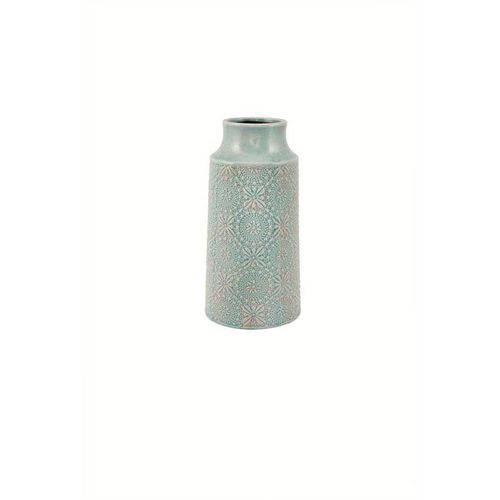 Vaso em Cerâmica Psique 6473 20,5cm Azul
