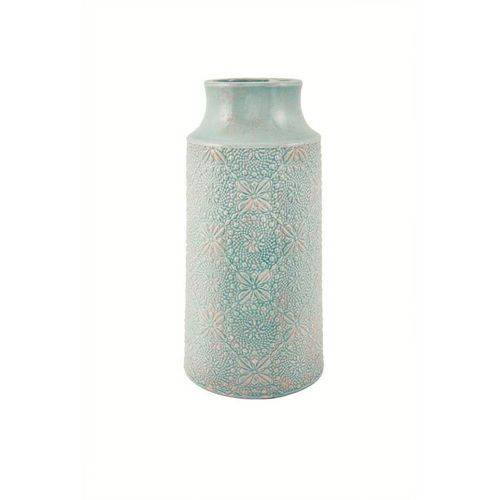 Vaso em Cerâmica Psique 6471 33,5cm Azul