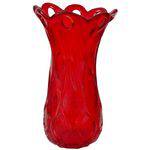Vaso em Murano Vermelho 37 X 20 Cm