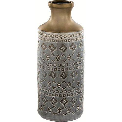 Vaso Exotic em Cerâmica 5589 37,5cm Índigo