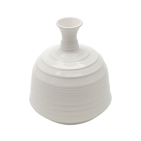 Vaso Ornamental de Cerâmica Cream 16,4X16,4X20,2cm