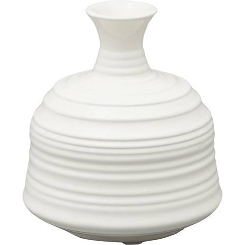 Vaso Ornamental de Cerâmica Bell Branco - Prestige