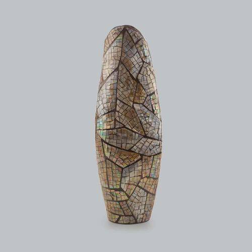 Vaso Ornamental de Ceramica C/ Madre Pérola Turtle - F9-25406