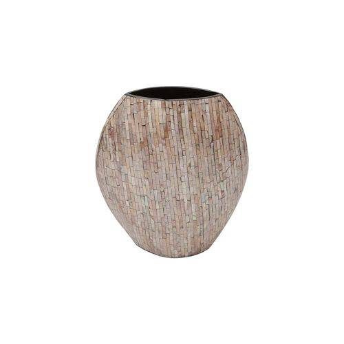 Vaso Ornamental de Papel Mache Cedar Pequeno - F9-25413
