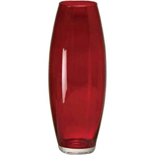 Vaso Oval Vermelho 34cm - N/a
