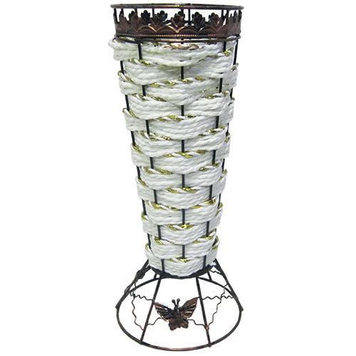 Vaso para Ornamentacao Enfeite Decorativo de Metal 27 5x10cm de Ø