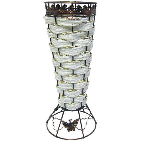 Vaso para Ornamentacao Enfeite Decorativo de Metal 27 5x10cm de Ø