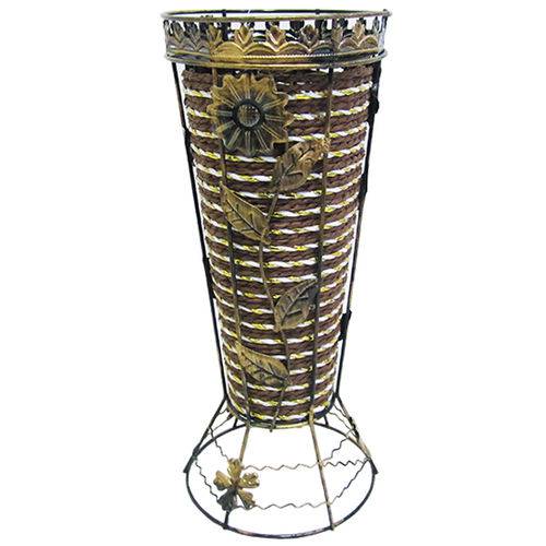 Vaso para Ornamentacao Enfeite Decorativo de Metal 29 5x12cm de Ø