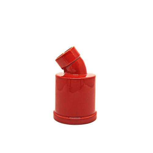 Vaso Pipe em Cerâmica - Vermelho