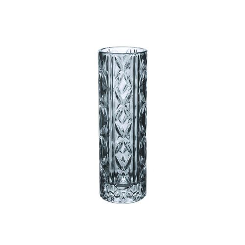 Vaso Solitário em Cristal Ecologico L'Hermitage 6,5x20,6cm Fume