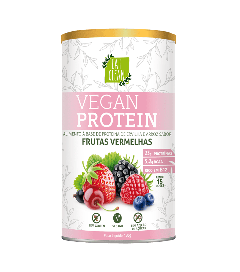 Vegan Protein Frutas Vermelhas 450g - Eat Clean